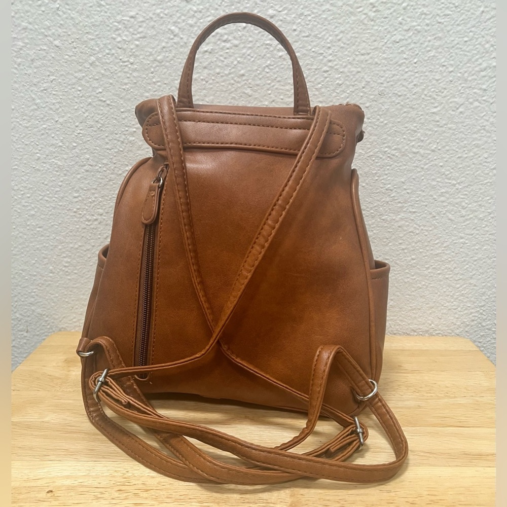 Multisac Backpack With Adjustable Straps Brown Fa… - image 3